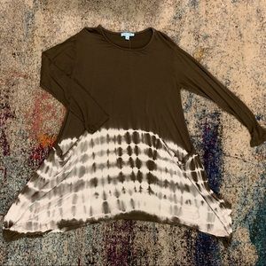 She and Sky Dresses - Long sleeve tie dye tunic/ dress She and Sky Dresses - Long sleeve tie dye tunic/ dress
